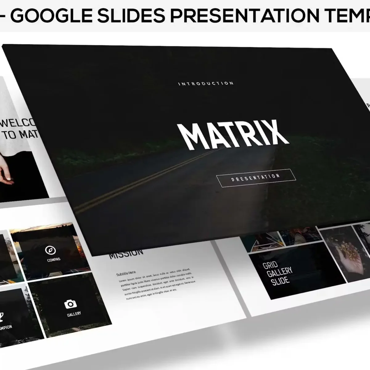 Matrix - Minimal Google Slides Presentation