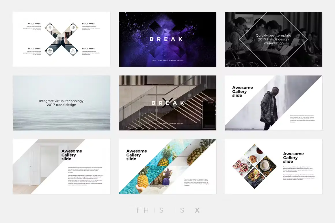 The X - Powerpoint Template