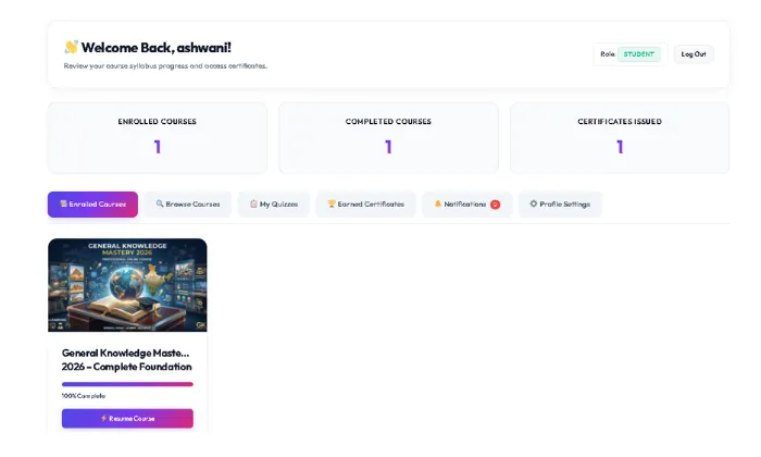 Student Dashboard